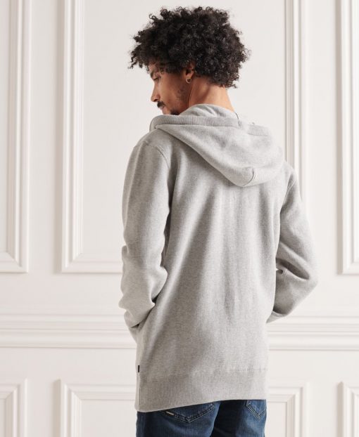 Superdry Essential Cotton Hood Mid Grey