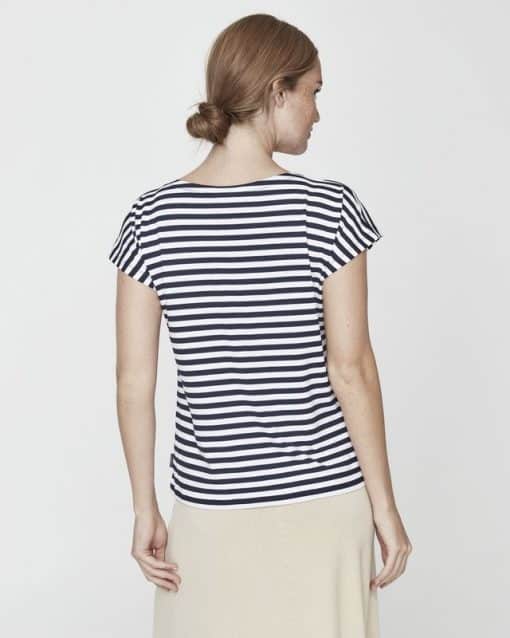 Holebrook Kajsa Capsleeve T-shirt Navy/White