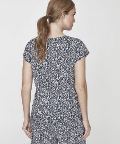 Holebrook Kajsa Capsleeve T-shirt Navy/Meadow