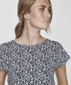 Holebrook Kajsa Capsleeve T-shirt Navy/Meadow