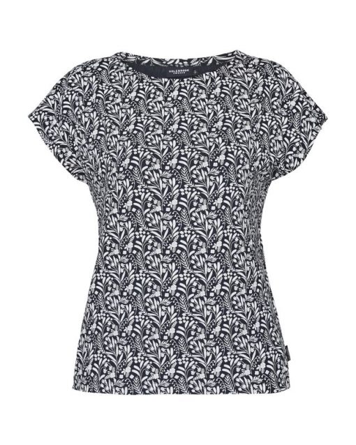 Holebrook Kajsa Capsleeve T-shirt Navy/Meadow