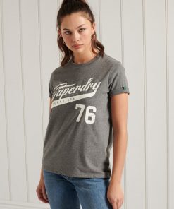 Superdry Collegiate Cali State T-Shirt Dark Marl