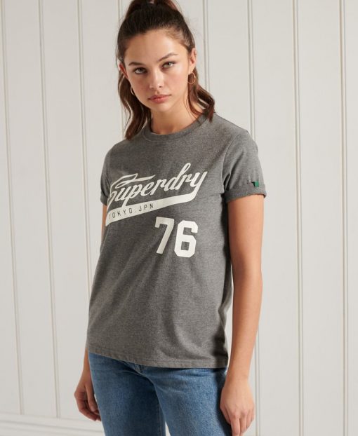 Superdry Collegiate Cali State T-Shirt Dark Marl