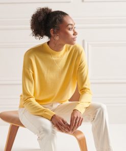 Merino Mock Neck Jumper Pigment Yellow