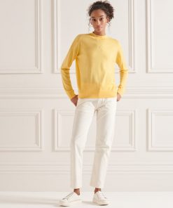 Merino Mock Neck Jumper Pigment Yellow