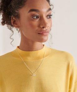 Merino Mock Neck Jumper Pigment Yellow