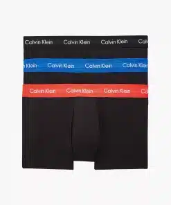 Calvin Klein 3 Pack Low Rise Trunks Black