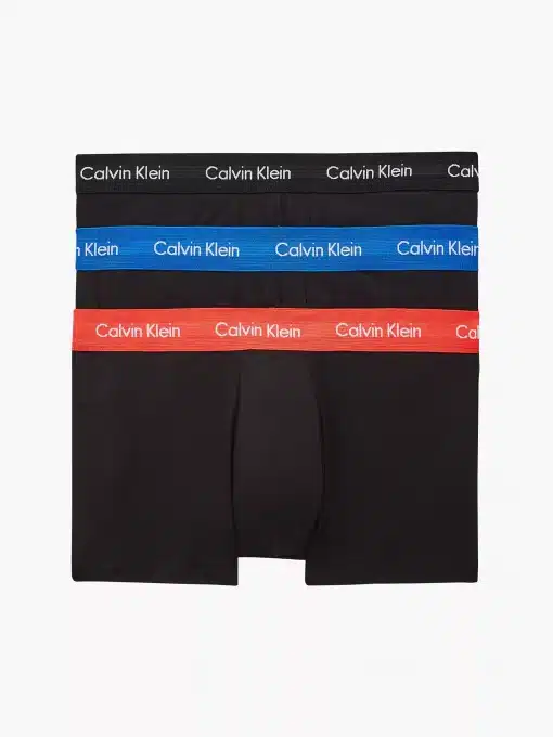 Calvin Klein 3 Pack Low Rise Trunks Black