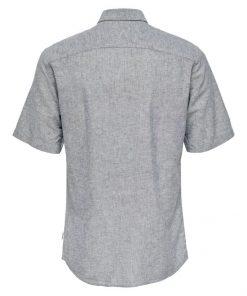 Only & Sons Caiden Life Linen Solid Shirt Grey