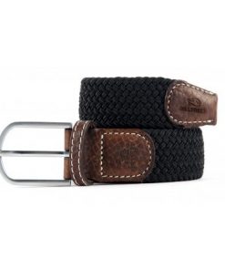 Billybelt Elastic Woven Belt Liqourice Black