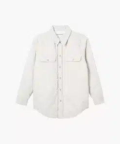 Calvin Klein Padded Denim Shirt Jacket Denim Light