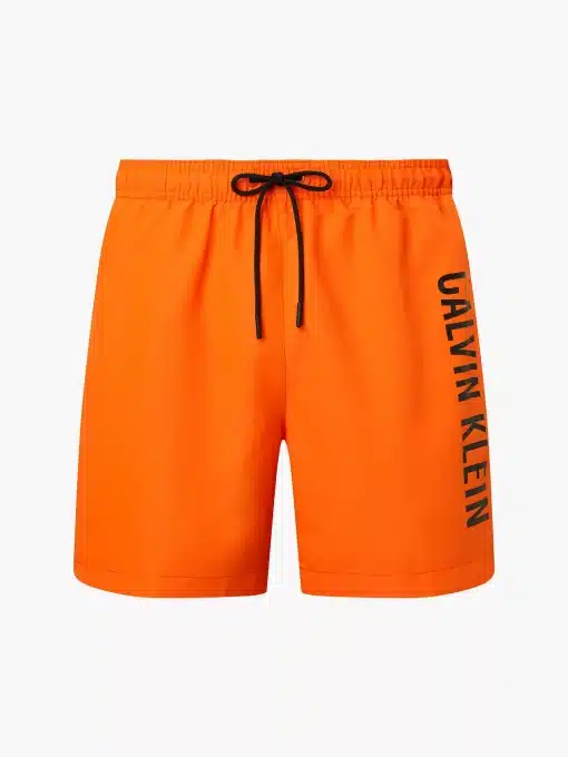 Calvin klein Medium Drawstring Swim Shorts Orange Alert