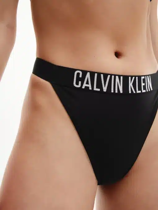 Calvin Klein High Rise Tanga Swimwear Black