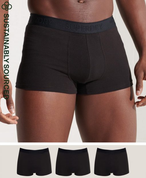 Organic Cotton Classic Trunk Triple Pack Black