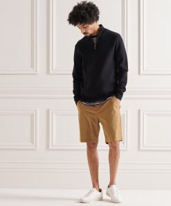 Superdry Cotton Knit Henley Black