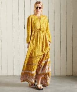 Superdry Ameera Maxi Dress Ochre