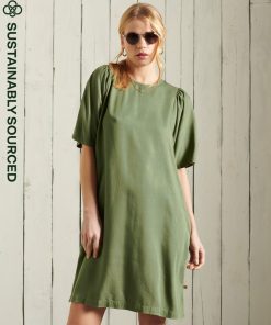 Superdry Tencel T-Shirt Dress Four Leaf Clover