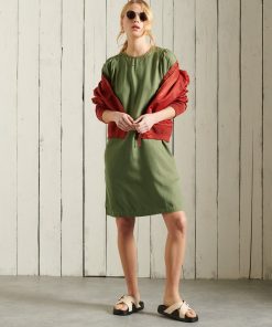 Superdry Tencel T-Shirt Dress Four Leaf Clover