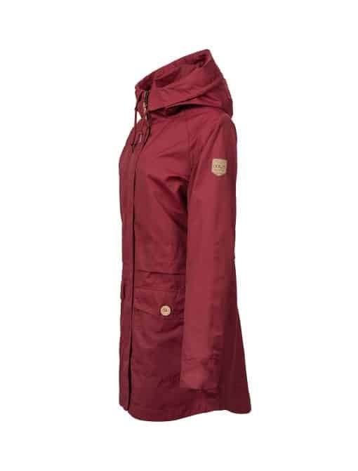 Ivalo Sola Oil Parka Jacket Puolukka