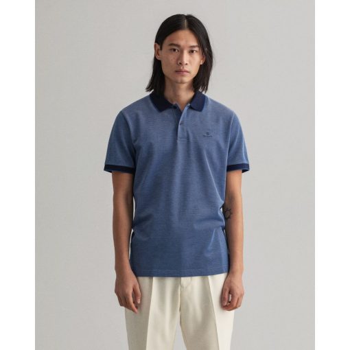 Gant 4-Color Oxford Piqué Rugger Shirt Persian Blue