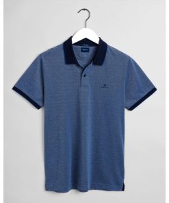 Gant 4-Color Oxford Piqué Rugger Shirt Persian Blue
