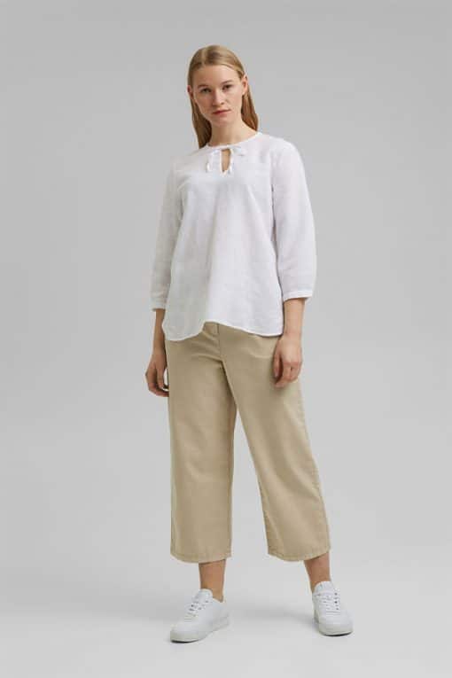 Esprit Cotton/Linen Blouse White