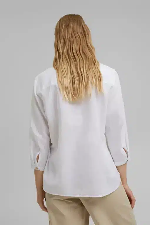 Esprit Cotton/Linen Blouse White