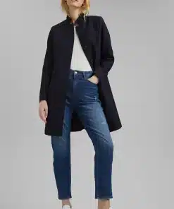 Esprit Pique Coat Navy