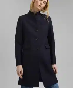 Esprit Pique Coat Navy