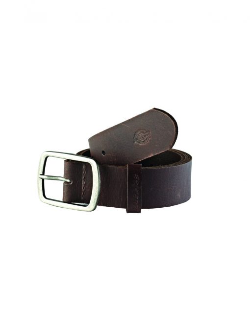 Dickies Eagle Lake Leather Belt Brown