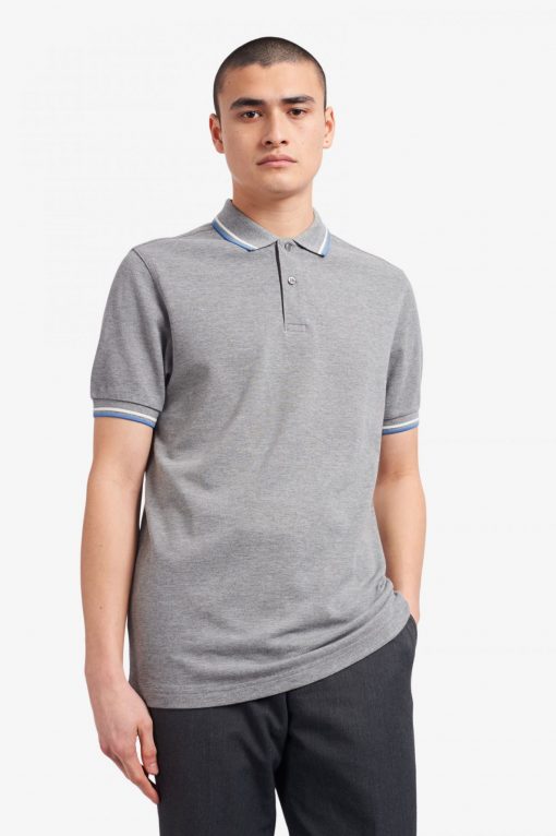 Fred Perry M3600 Pique Steel Marl