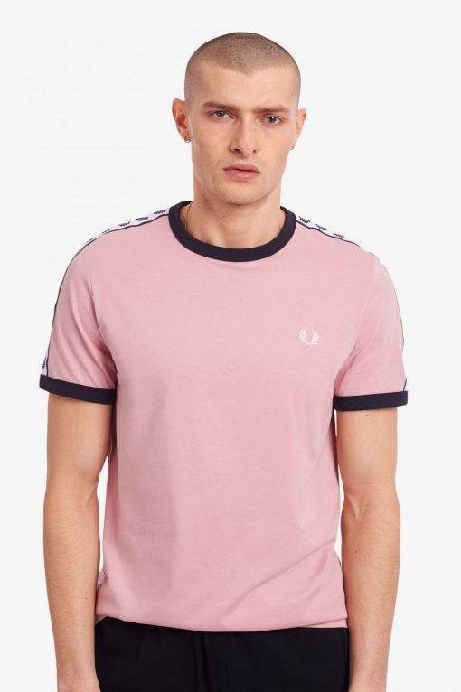 Fred Perry Taped Ringer T-Shirt Chalky Print
