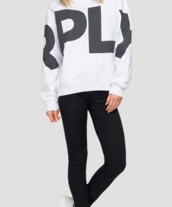 Replay Logo Sweatshirt White