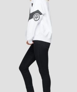 Replay Logo Sweatshirt White