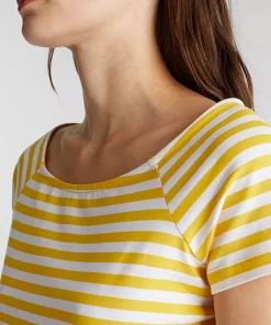 Esprit Stripe Jersey Dress Yellow