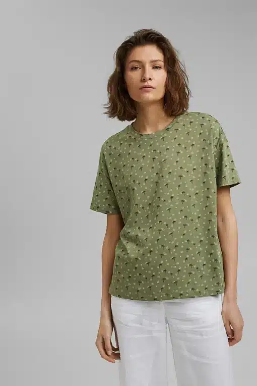 Esprit Organic Cotton T-shirt Light Khaki