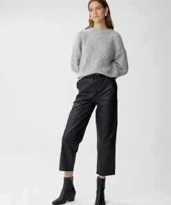 Gestuz Alpiagz Pullover High-Rise Grey Melange