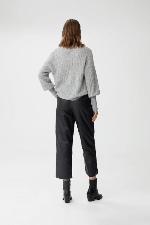 Gestuz Alpiagz Pullover High-Rise Grey Melange