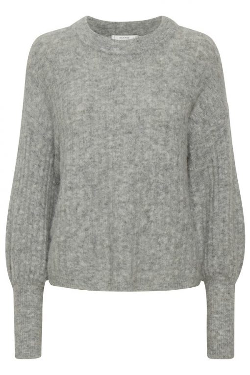 Gestuz Alpiagz Pullover High-Rise Grey Melange