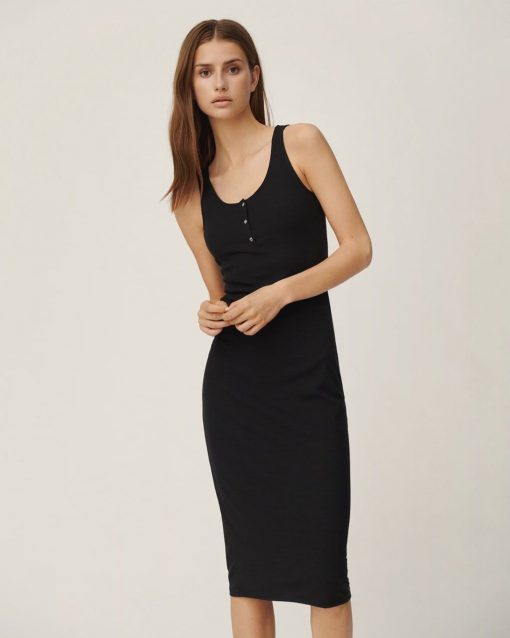 Moss Copenhagen Eireen Midi Dress Black