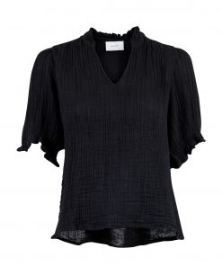 Neo Noir Odesa Gauze Blouse Black