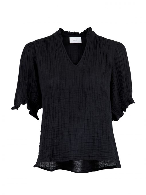 Neo Noir Odesa Gauze Blouse Black