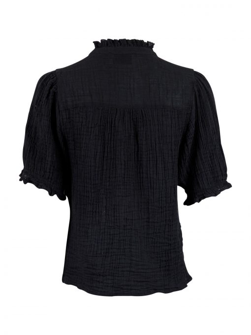 Neo Noir Odesa Gauze Blouse Black