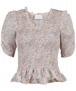 Fari Flowy Flower Blouse Creme