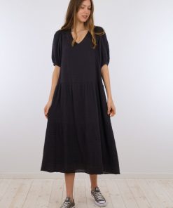 Neo Noir Denny Gauze Dress Black