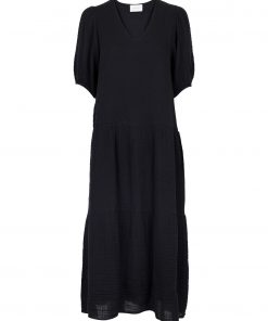 Neo Noir Denny Gauze Dress Black