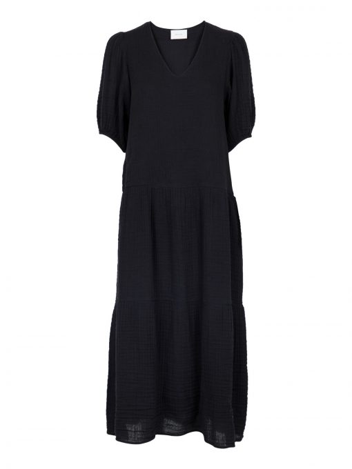 Neo Noir Denny Gauze Dress Black