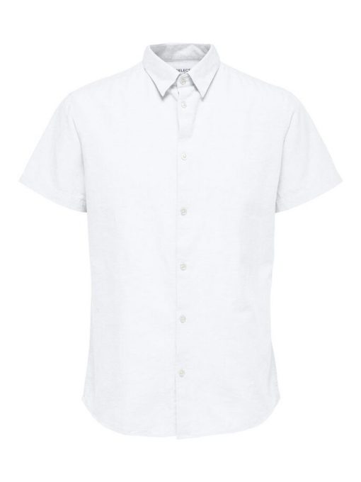 Selected Homme Classic Linen Shirt White