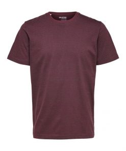 Selected Homme Norman Stripe T-shirt Winetasting