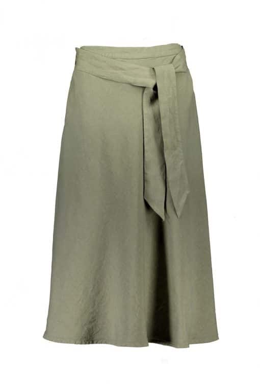 Balmuir Lena Linen Skirt Khaki